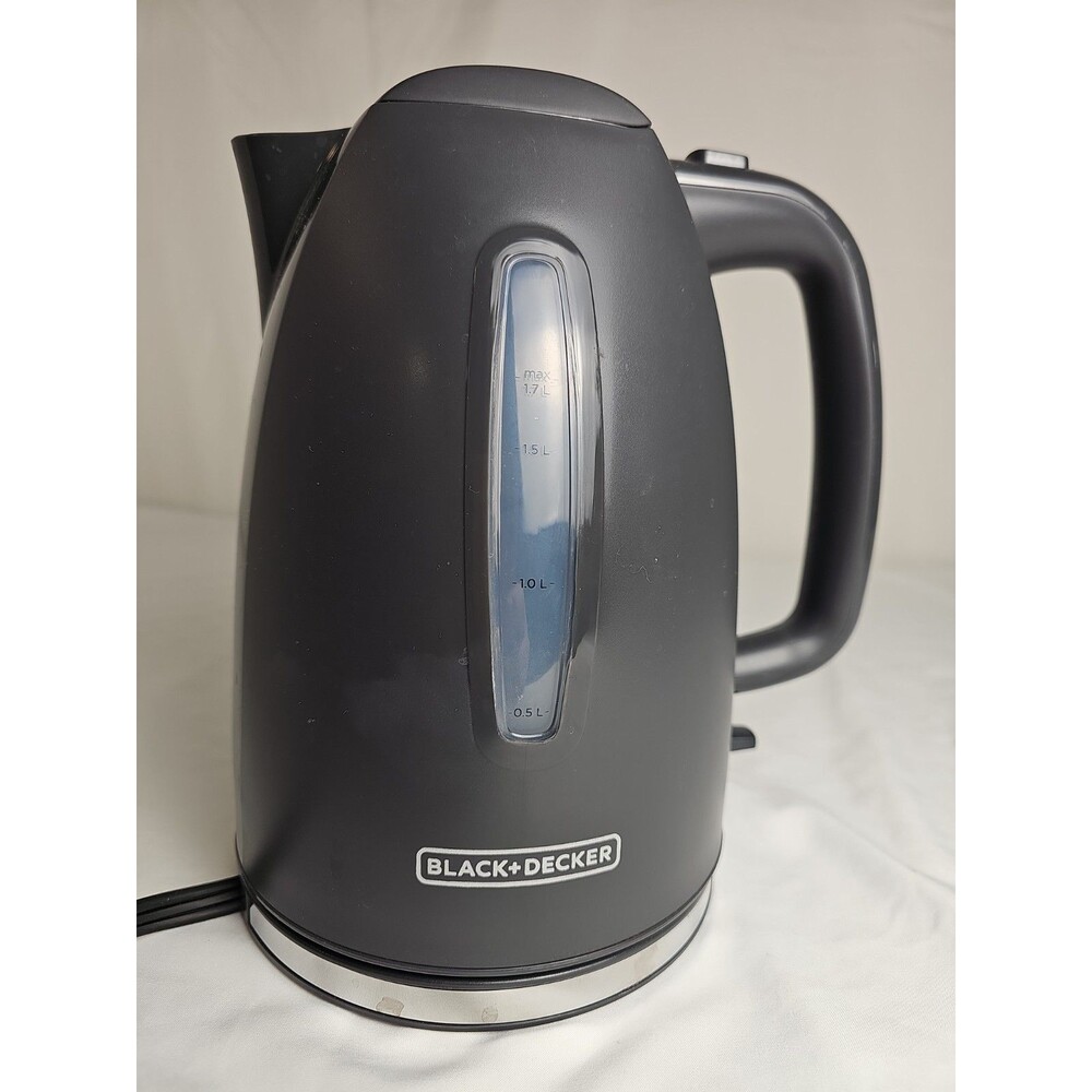 Black+Decker 1.7L Electric Cordless Water Kettle Black w/ Base Tested Works